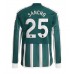 Manchester United Jadon Sancho #25 Voetbalkleding Uitshirt 2023-24 Lange Mouwen